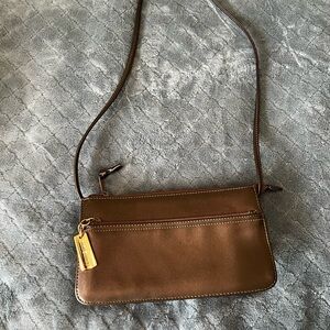 Giani Bernini Brown Crossbody with Gold Accent